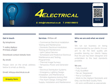 Tablet Screenshot of 4-electrical.co.uk